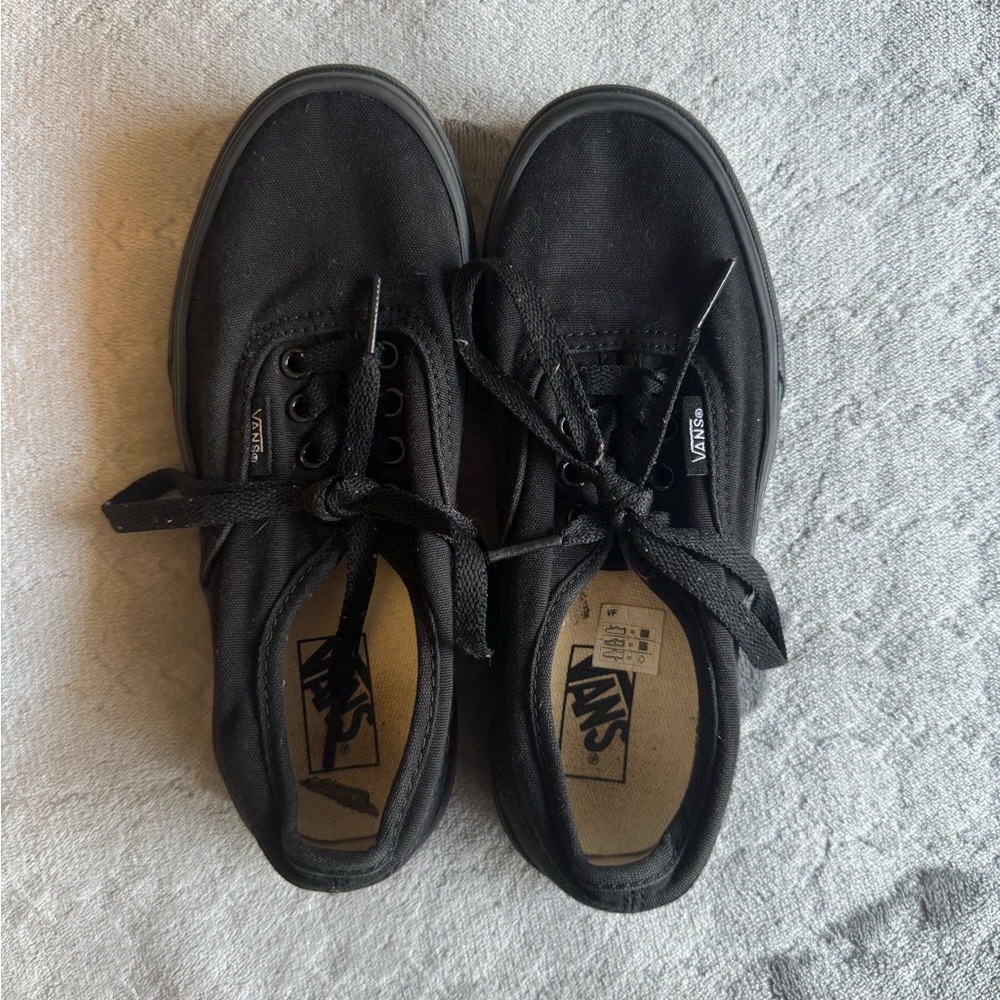 Vans Black Canvas Sneakers Classic Skate Style